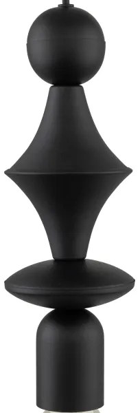 Luster na lanku TOWER 1xE27/15W/230V čierna