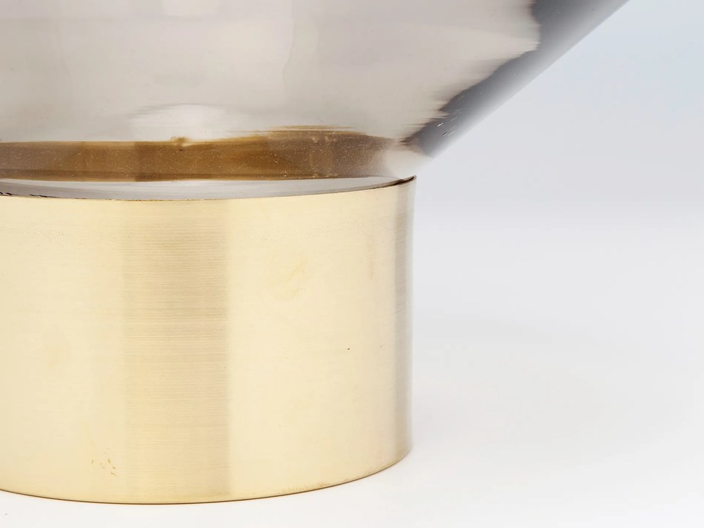 Noble Ring váza 40 cm sklo hnedá