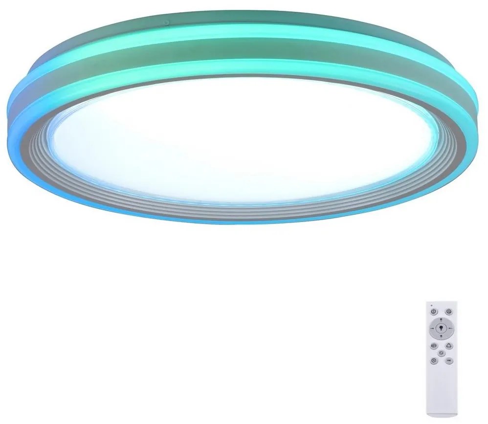 Leuchten Direkt 15154-16-LED RGB Stmievateľné stropné svietidlo EDGING 39W/230V+DO