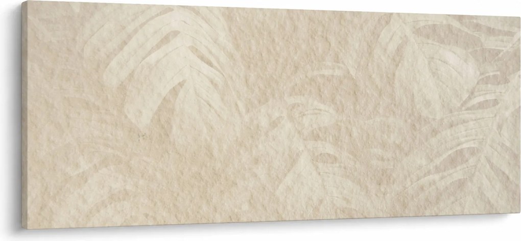Obraz - Listy v textúre (120x50 cm)