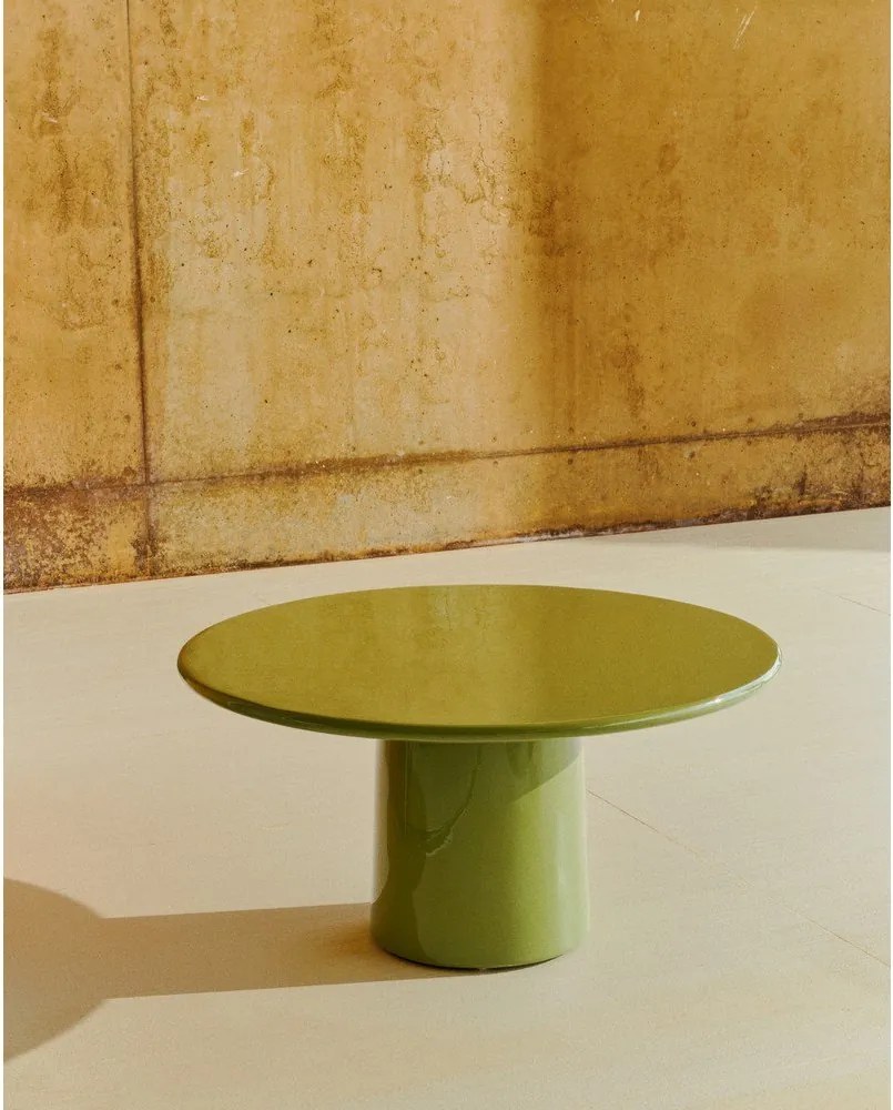 Betónový okrúhly Záhradný konferenčný stolík ø 85 cm Albanella – Kave Home