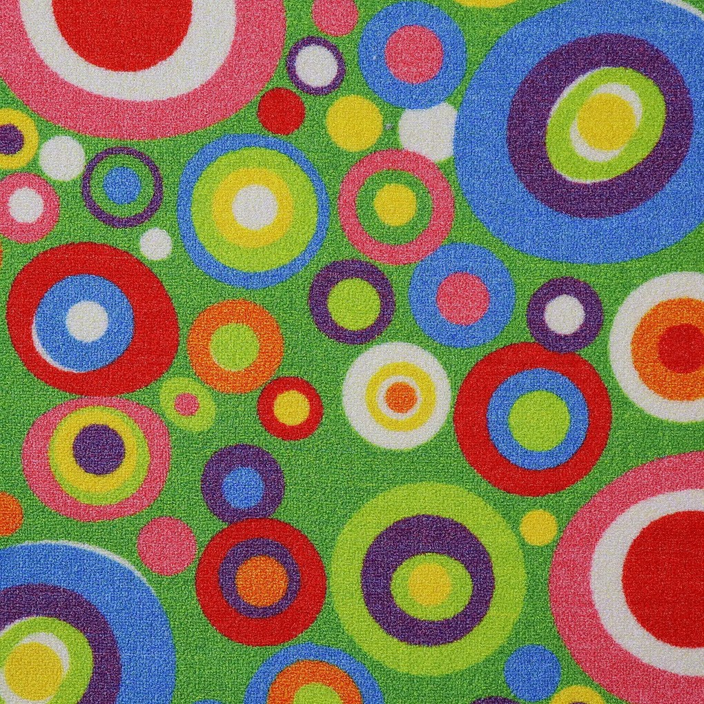 Spoltex, AKCIA: 150x150 cm Detský metrážny koberec Candy 24, šíře, viacfarebná, filc, detská izba