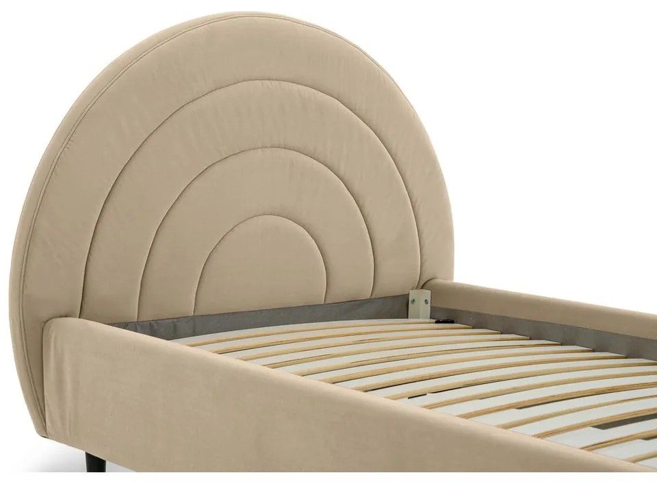 Béžová detská posteľ 120x200 cm Rainbow – Scandic