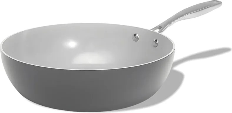 Elmich Nepriľnavá keramická Wok panvica Vital Ø 28 cm - tmavosivá
