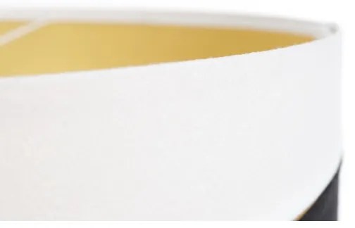 Luster na lanku SWING 1xE27/60W/230V čierna/biela/zlatá