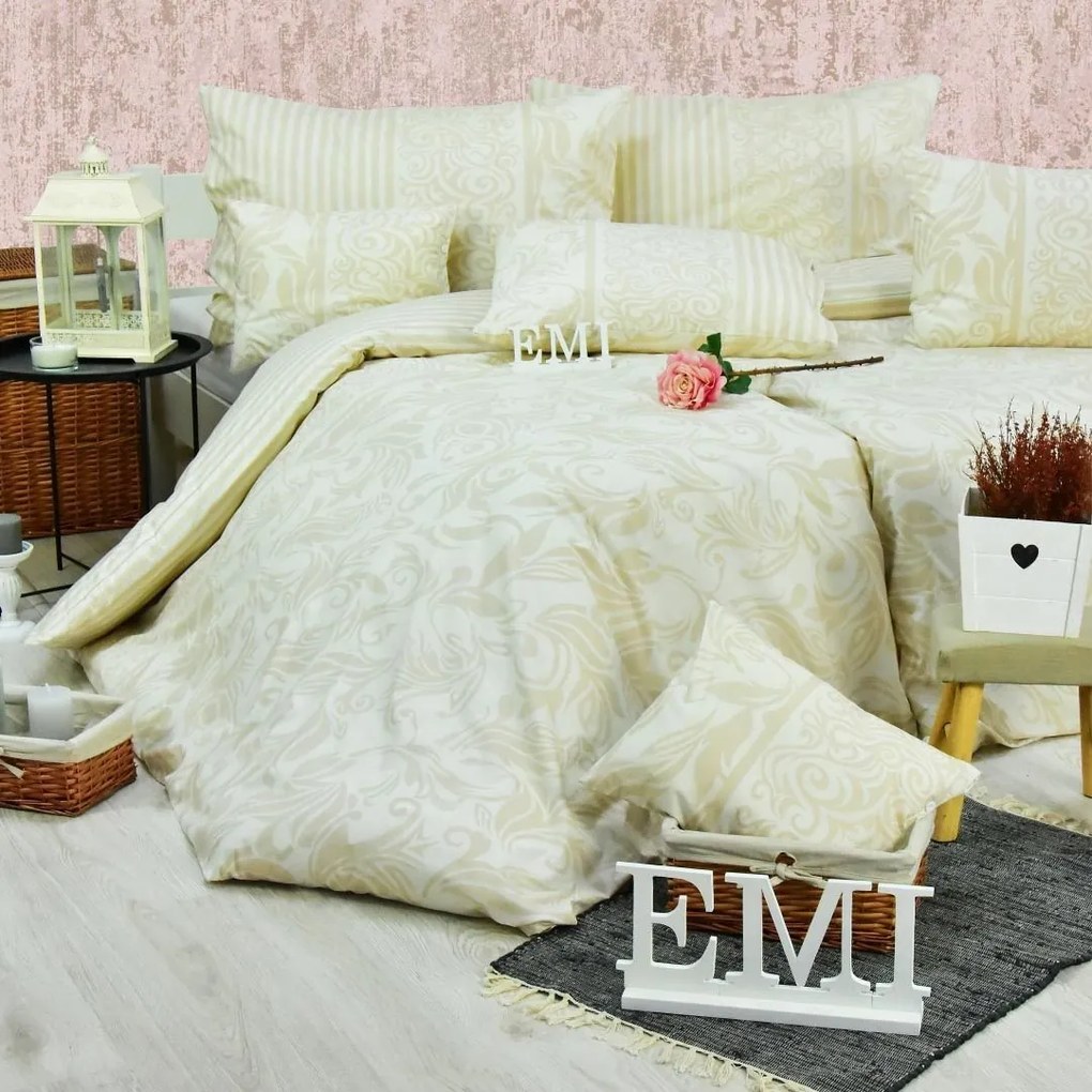 Obliečky bavlnené Royal sivé EMI: Predĺžený set jednolôžko obsahuje 1x 140x220 + 1x 70x90
