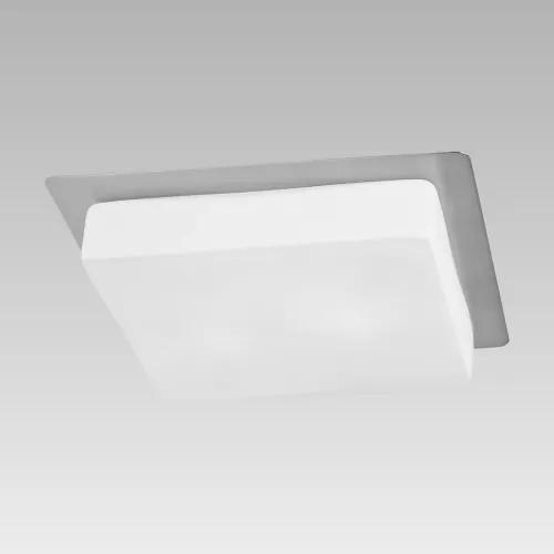 PREZENT Stropné osvetlenie NIZZA, 2xE27, 60W, 33x33cm, hranaté, opálové sklo