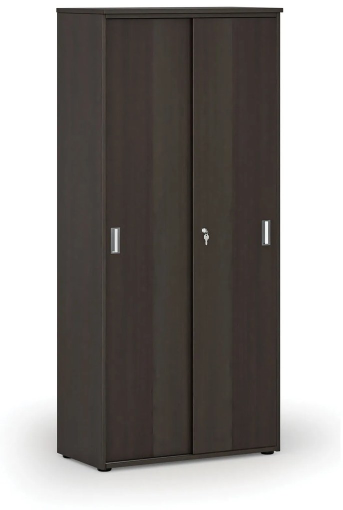 Skriňa so zasúvacími dverami PRIMO WOOD, 1781 x 800 x 420 mm, wenge