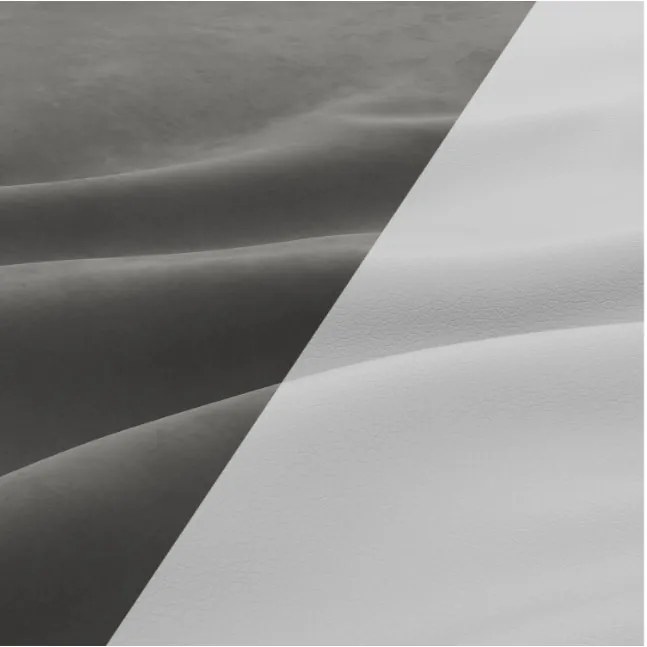 Rohová rozkladacia sedačka LUNA popolová / biela