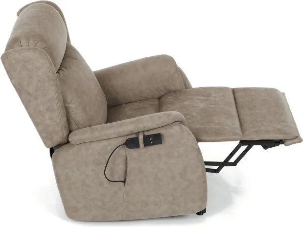Polohovacie kreslo béžové, elektrické TV-L8902 LAN3