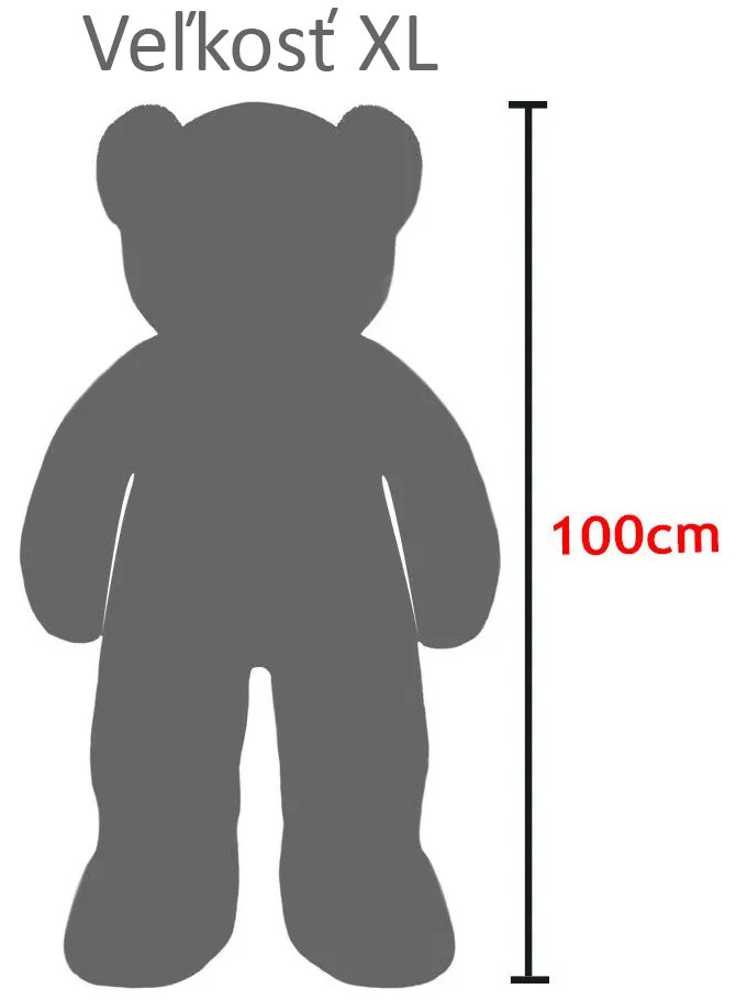 Veľký plyšový medveď BENY, 100cm, hnedá Monzana