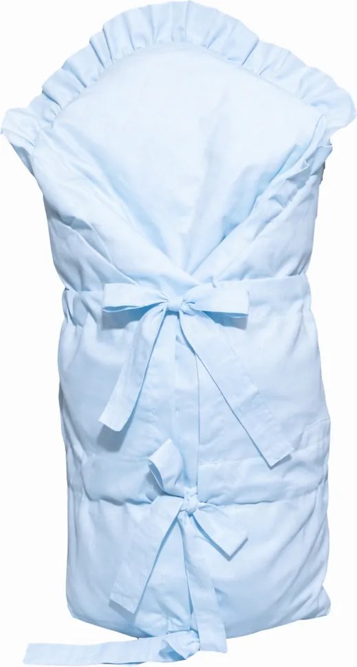 Klasická šnurovacia obliečka na zavinovačku 73x73 cm 100% bavlna Baby Blue