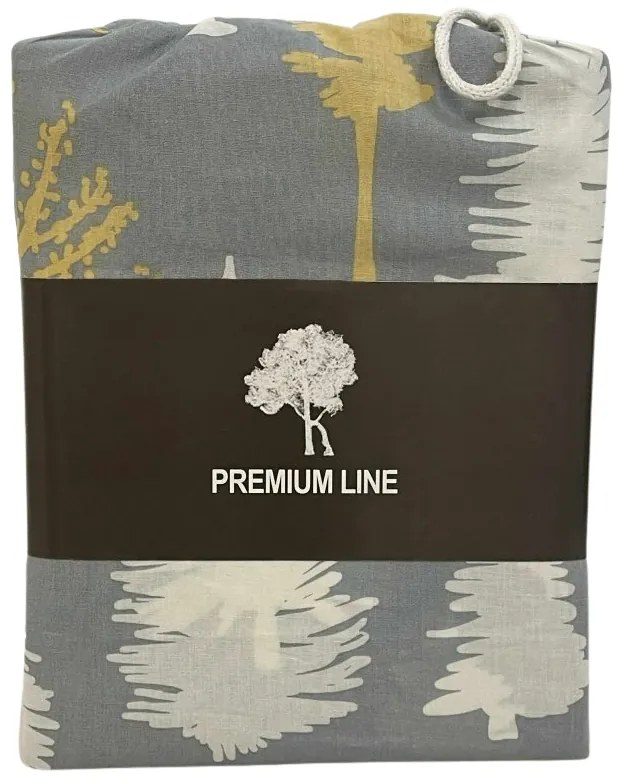 Bavlnené obliečky HOLLY REST sivé Rozmer obliečky: 70 x 90 cm | 140 x 200 cm