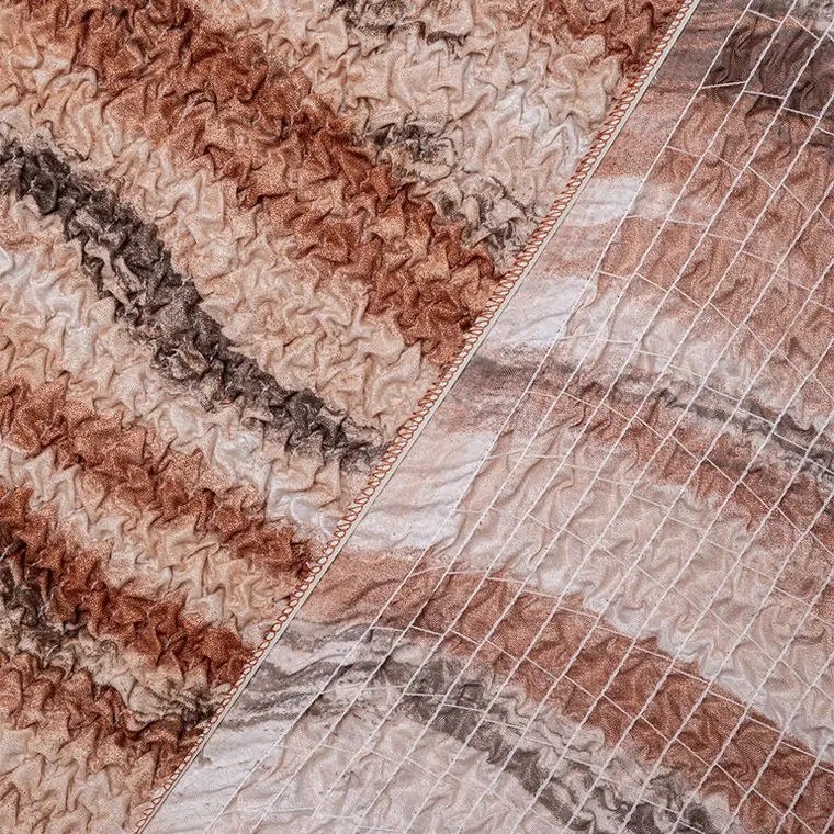 Bielastické poťahy OCEANO NOVÉ tehlové relaxačné kreslo (š. 70 - 90 cm)