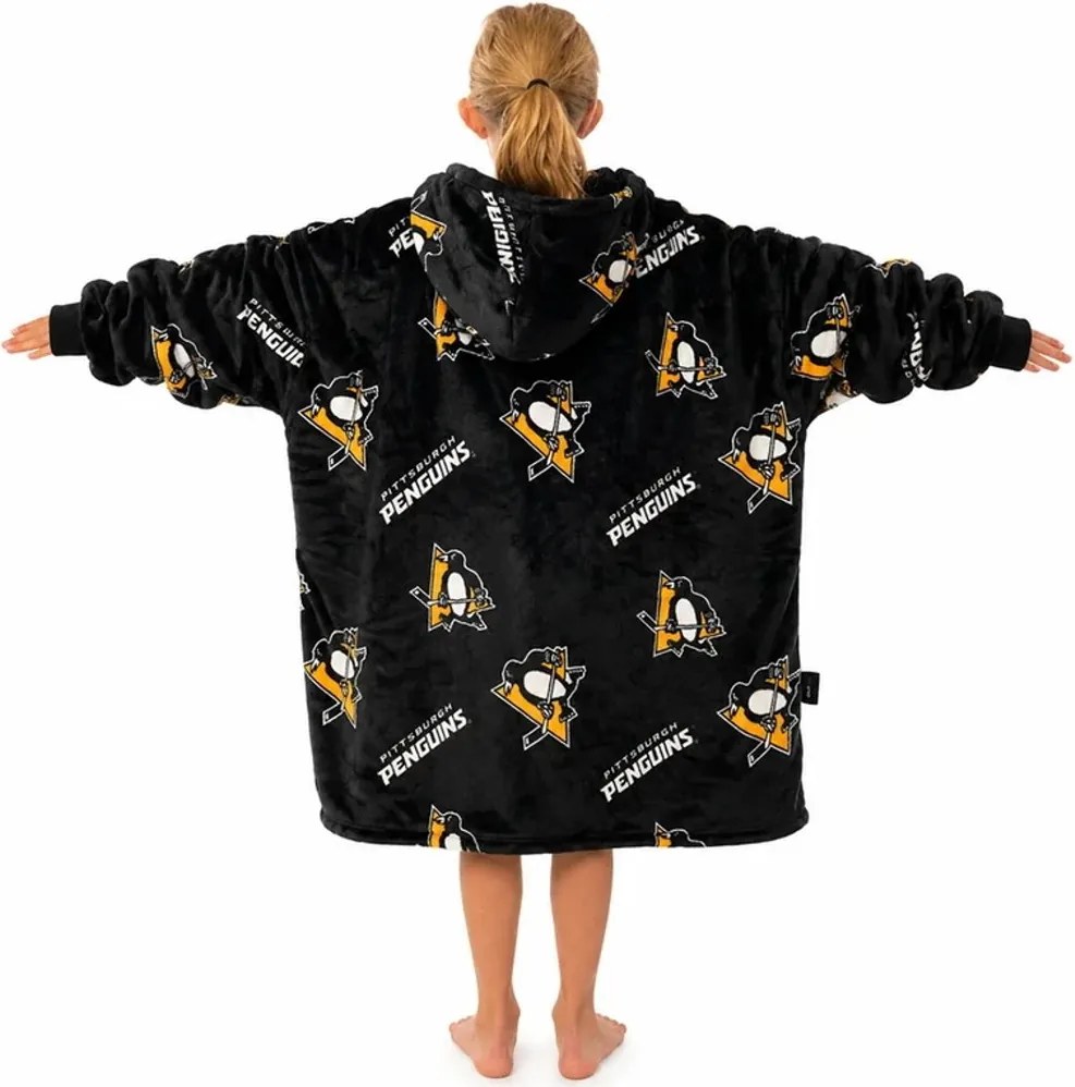 Mikinová televízna deka NHL Pittsburgh Penguins – veľ. S