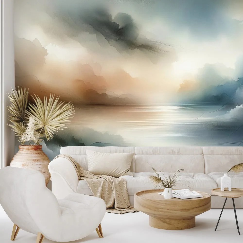 Fototapeta abstraktná akvarelová krajina