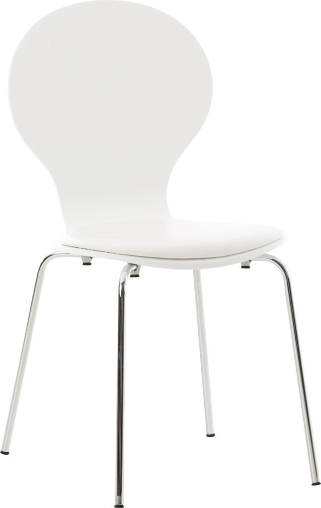 Stohovateľná stolička DS36999 s podsedákom Farba Biela