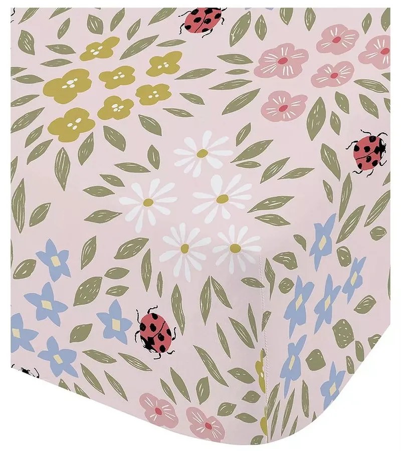 Napínacia detská plachta na jednolôžko 90x190 cm Garden Animals – RHS