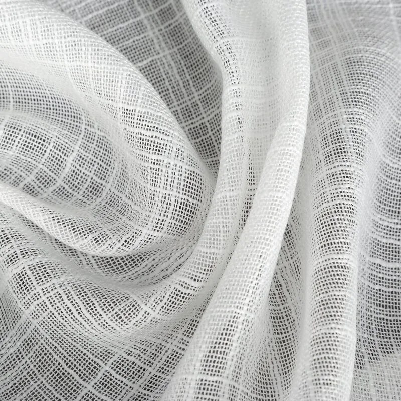 Dekorstudio Záves LIREN na dekoračných krúžkoch 140x250 cm - biely