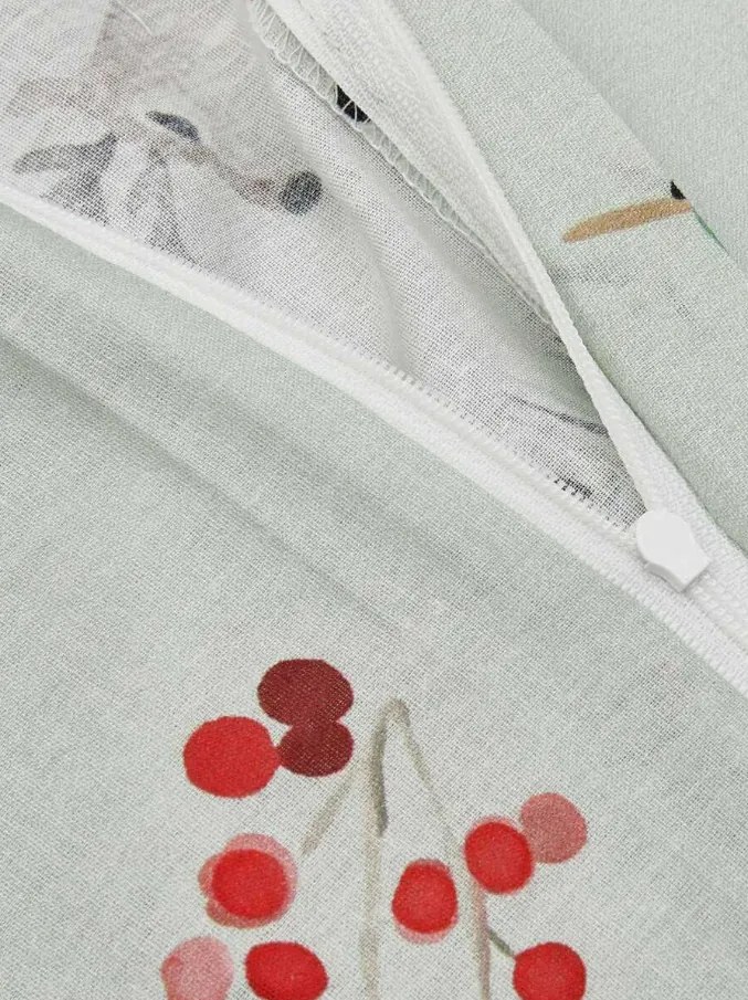 Bavlnené obliečky ROXY NOEL svetlozelené Rozmer obliečky: 80 x 80 cm | 135 x 200 cm