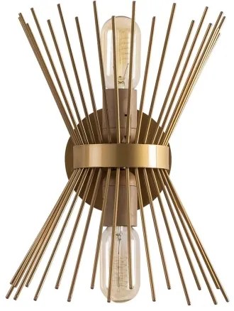 Nástenné svietidlo KIRPI 2xE27/40W/230V zlatá