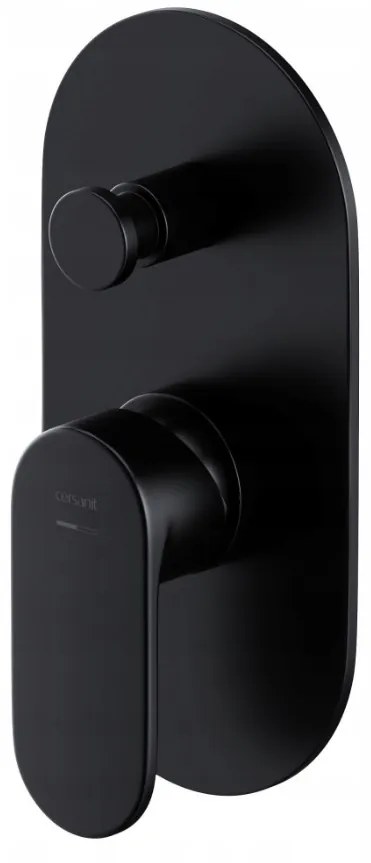 Cersanit Crea, vaňová/sprchová batéria pod omietku + BOX systém, čierna matná, S951-322