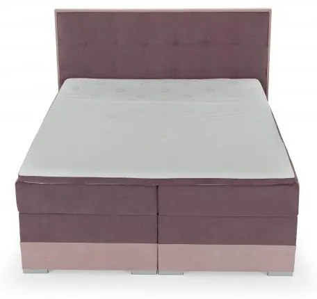 Posteľ Boxspring Damasia 200 x 180, zelená / šedá (látka - 11)