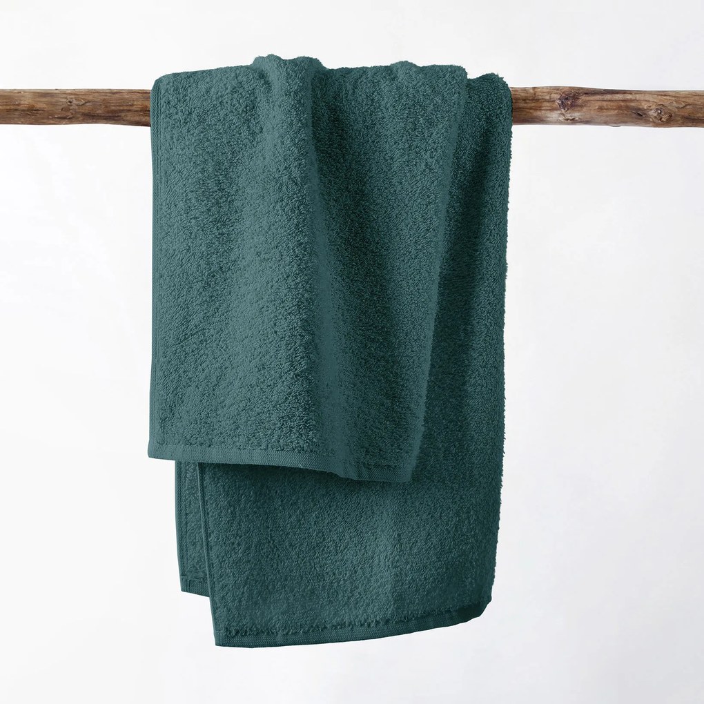 Goldea hotelový froté uterák / osuška bez bordúry - 420g/m2 - petrolejový 70 x 140 cm