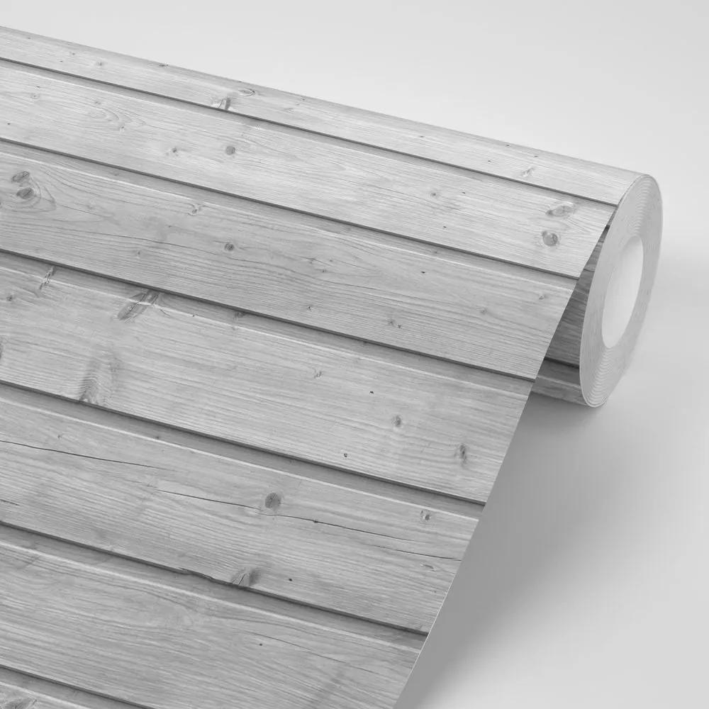Samolepiaca fototapeta s imitáciou šedého dreva - 150x100