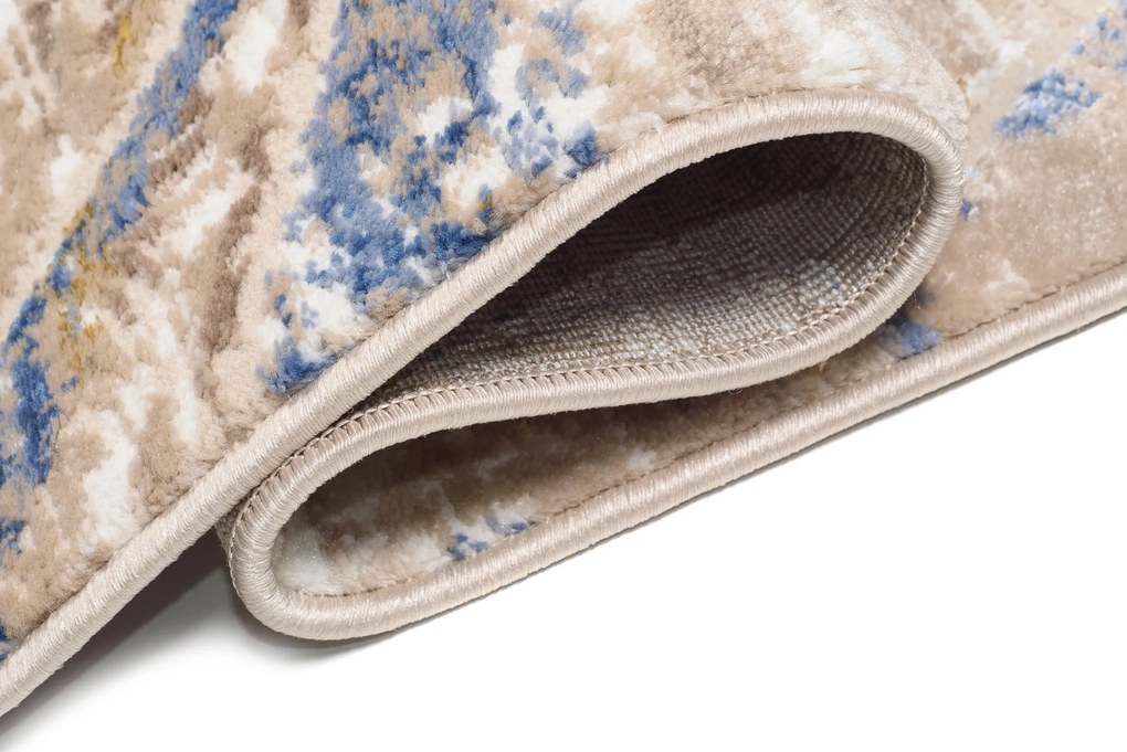 TA Koberec G525M BIELA/TMAVOMODRÁ ASTHANE Rozmer: 80x150 cm