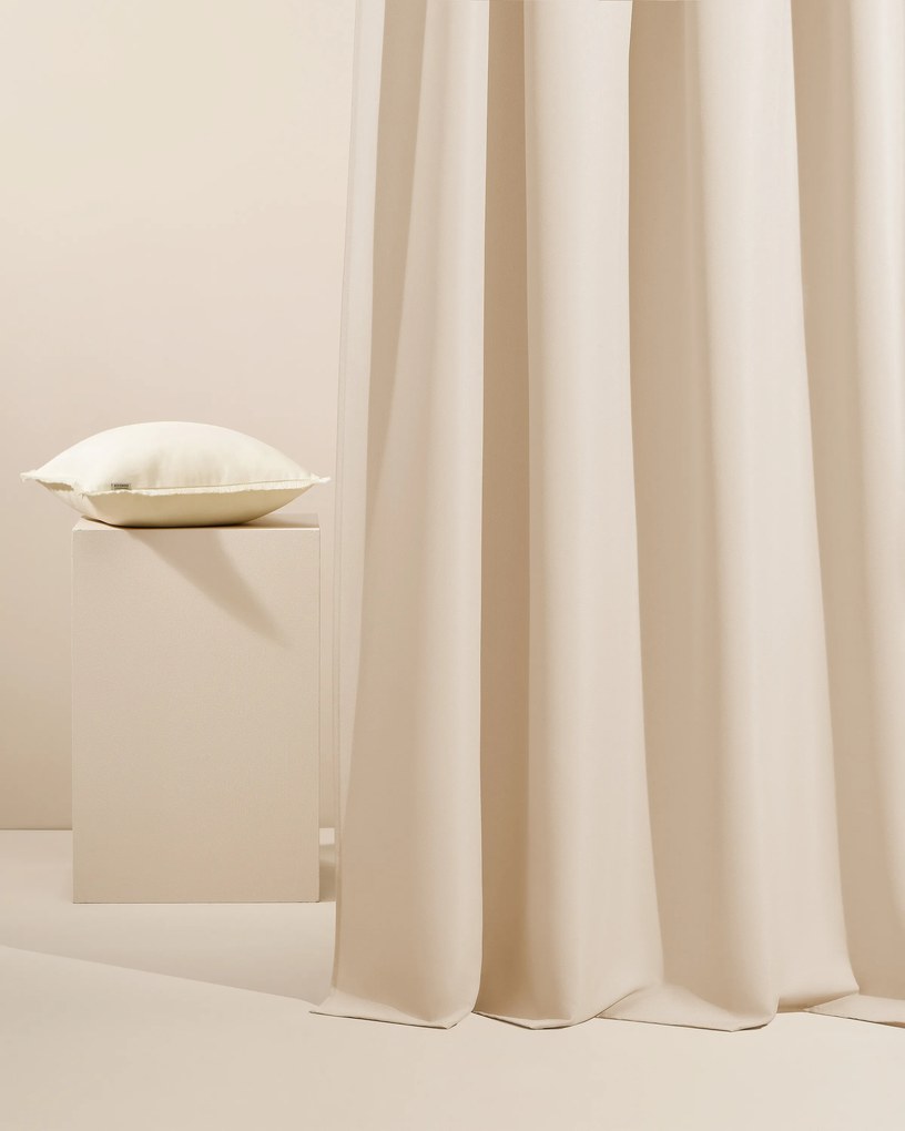 Room99 Záves na terasu AURA Na páske Farba: Hnedá, Veľkosť: 140 x 250 cm