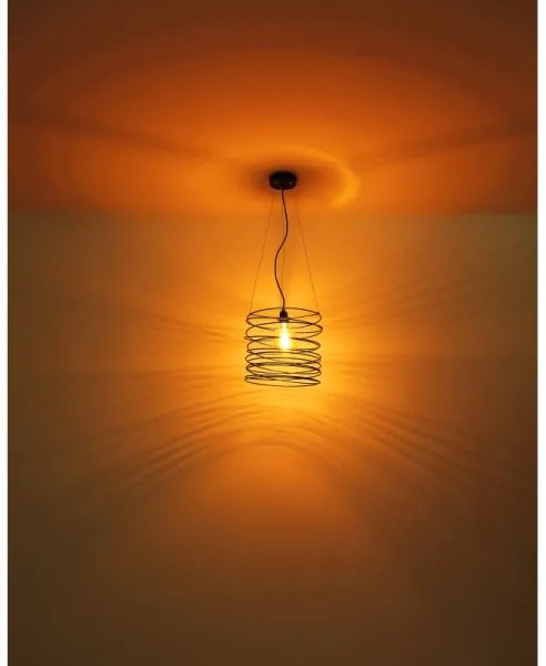 Globo 15640H - Závesné svietidlo na lanku TILLY 1xE27/60W/230V čierne