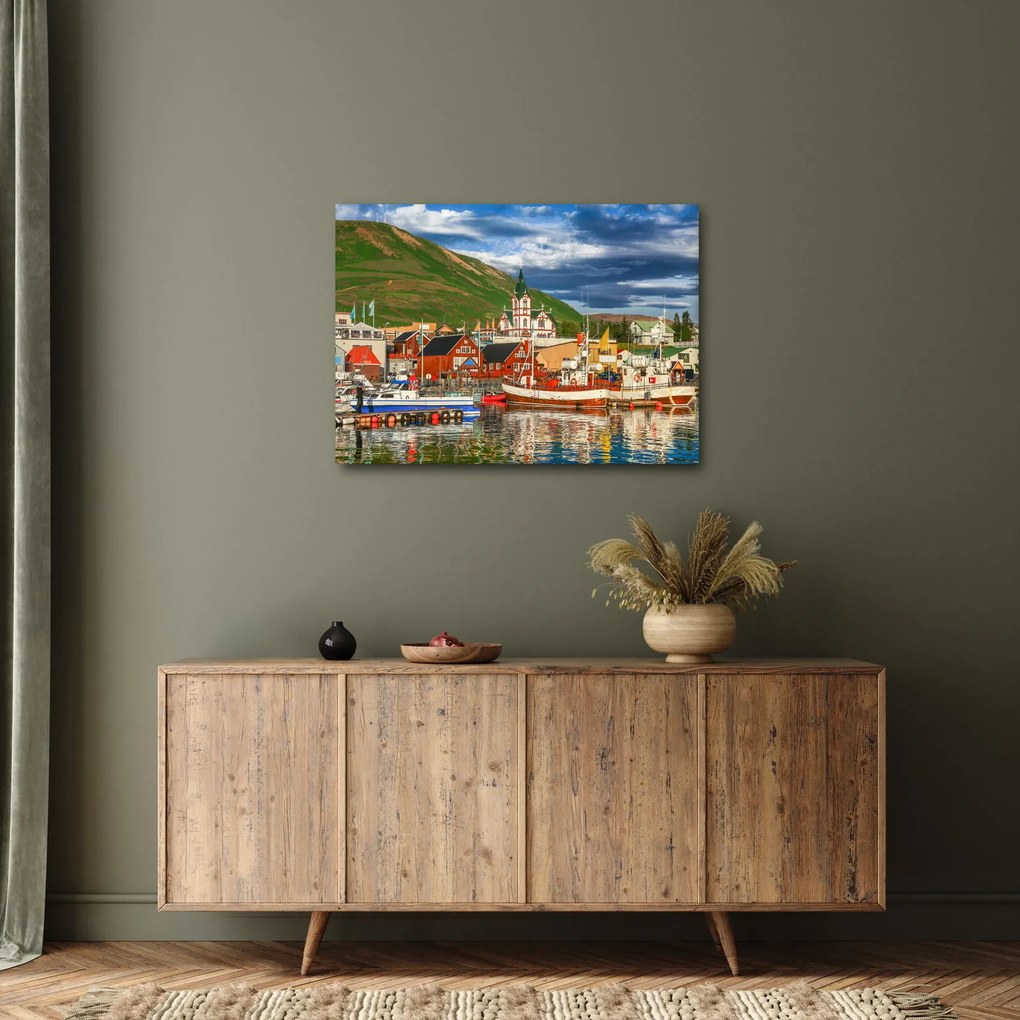 Obraz - Húsavík (70x50 cm)