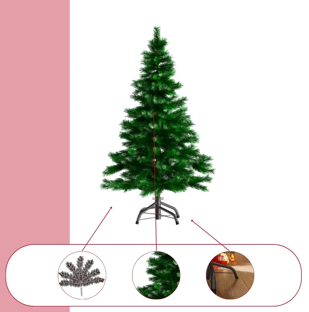 Umelý vianočný stromček RUDOLPH, 150cm, zelená Jurhan