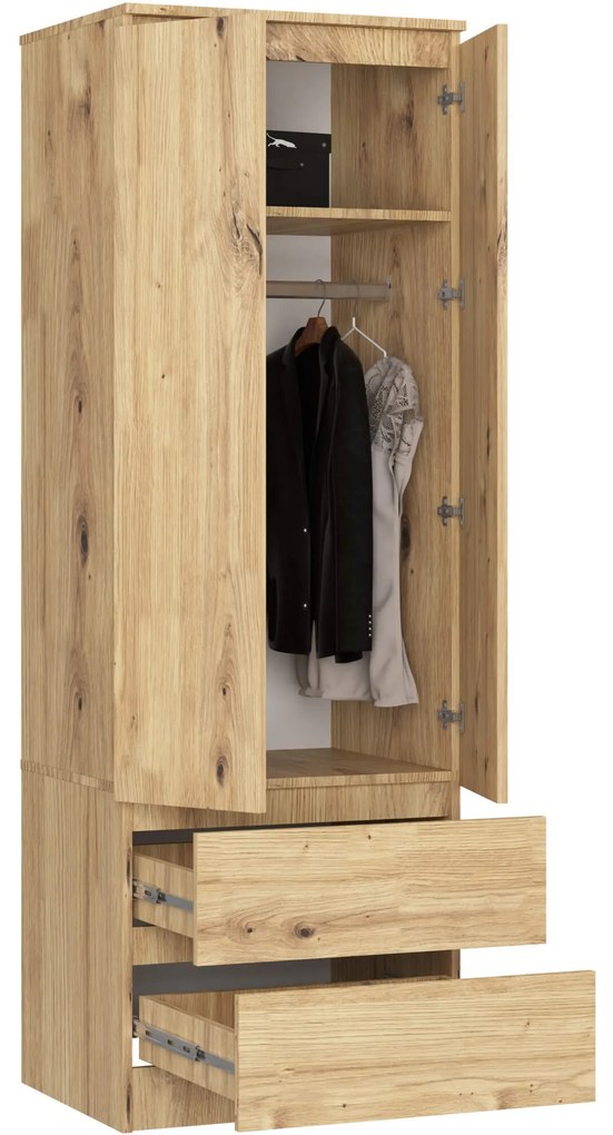 Šatníková skriňa STAR 60 cm dub artisan
