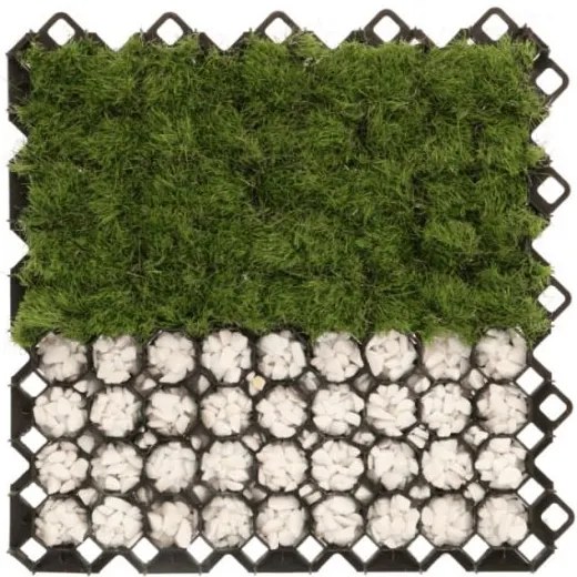 Bestent Zatrávňovacia dlažba plastová 60x60x4cm Black MULTI GRID