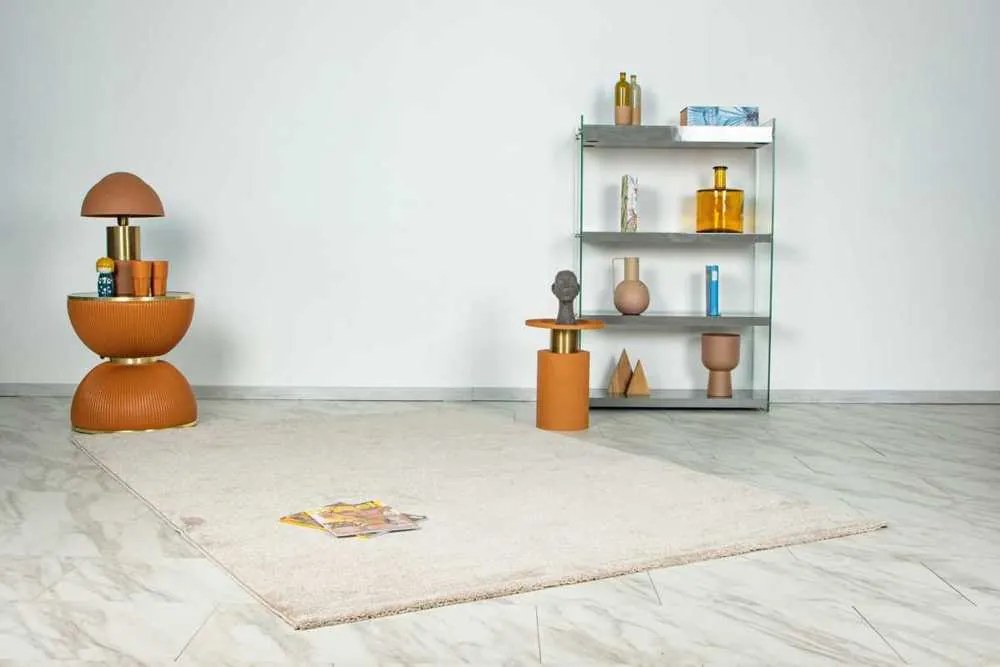 Lalee Kusový koberec Trendy Uni 400 Beige Rozmer koberca: 200 x 290 cm