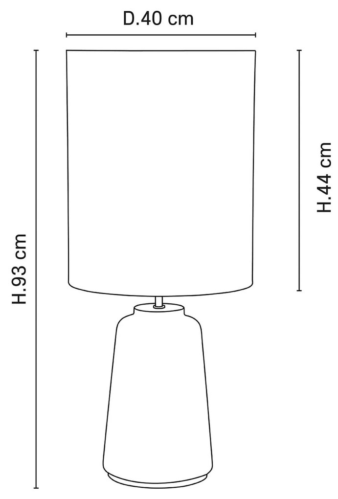 MARKET SET Mokuzaï stolová lampa biela výška 93 cm