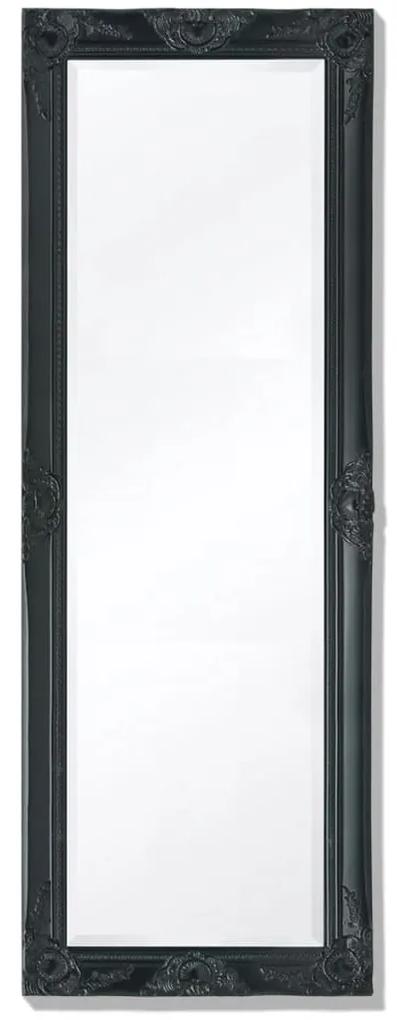 vidaXL Nástenné zrkadlo v barokovom štýle, 140x50 cm, čierne