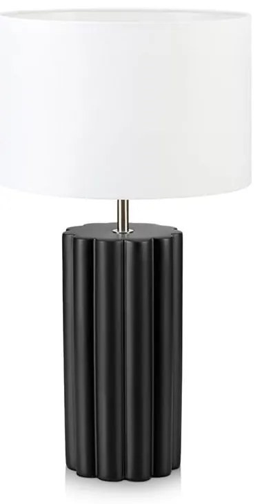 Čierna stolová lampa Markslöjd Column, výška 44 cm