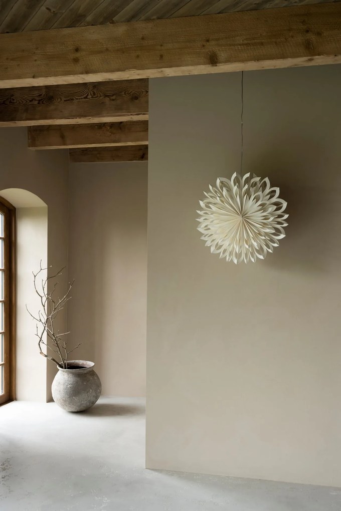 Watt & Veke Závesná svietiaca hviezda Clara white 50 cm