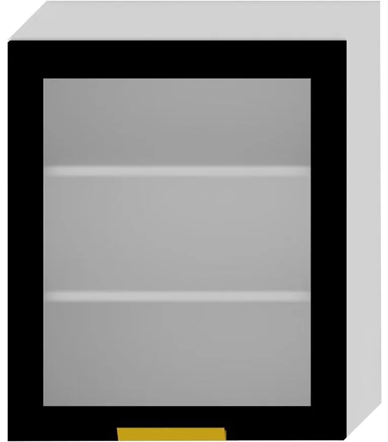 Kuchynská skrinka Denis ws60 pl čierna mat/biela