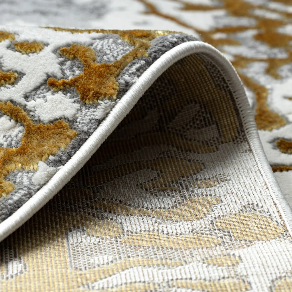 Kusový koberec Allure 1961 gold/white, 80x150, žltá, kancelária, Dywany Łuszczów