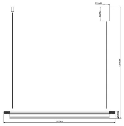 Zuma Line 003064-034746 - LED luster na lankách ARCUS LED/14W/230V zlatý