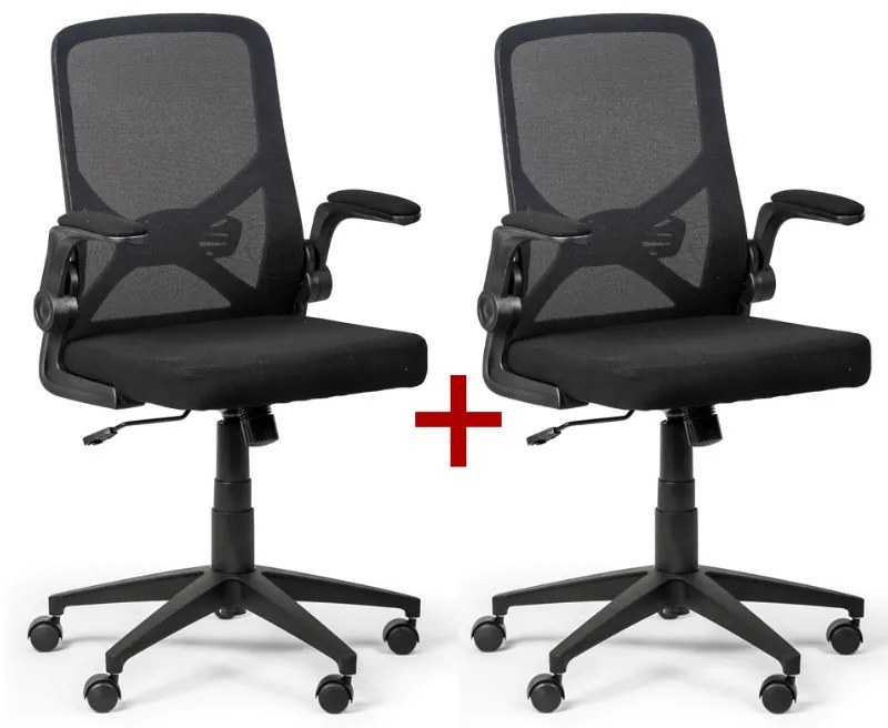 Kancelárska stolička FLEXI 1+1 ZADARMO, čierna
