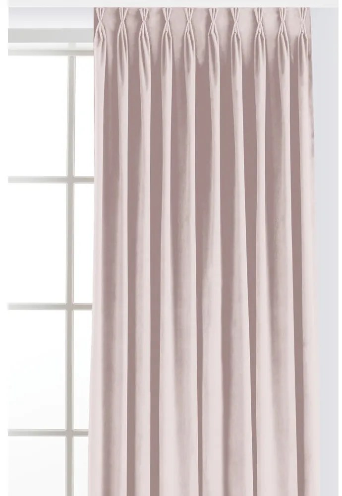 Svetloružový zamatový dimout záves 140x250 cm Velto – Filumi