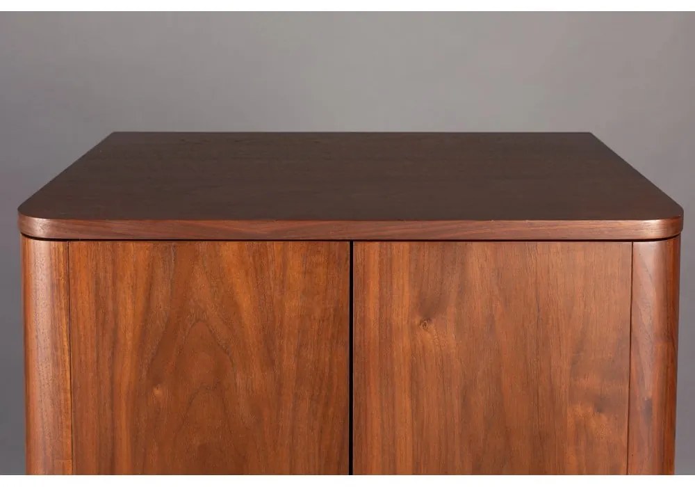 Hnedá skrinka v dekore orecha s posuvnými dverami 62x125x45 cm Morrison – Dutchbone