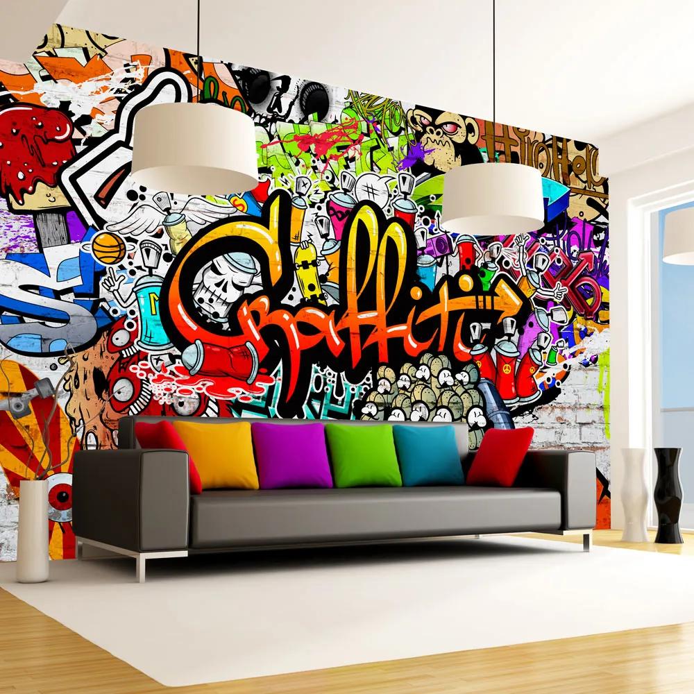 Fototapeta Bimago - Colorful Graffiti + lepidlo zadarmo 400x280 cm