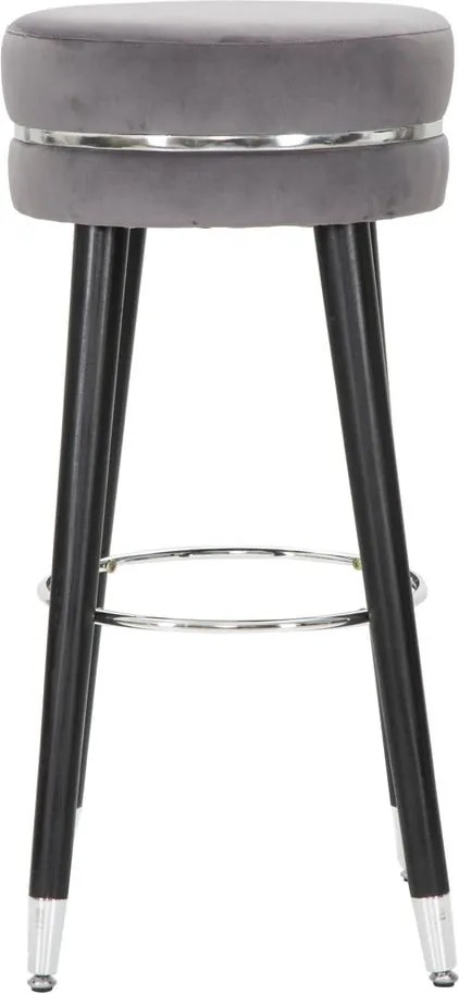 Sivá čalúnená barová stolička (výška sedadla 74 cm) Paris – Mauro Ferretti