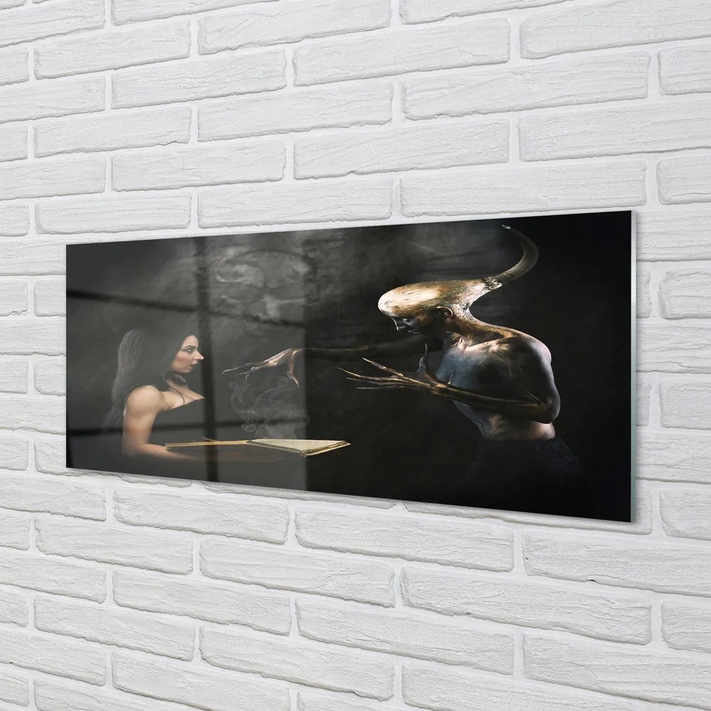 Obraz plexi Žena temná postava 120x60 cm